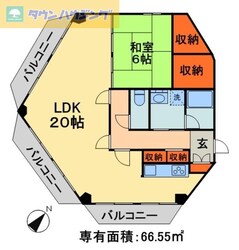 クリスタルスクエアＩＮＯＨＡＮＡ　の物件間取画像